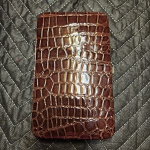 Brown alligator wallet